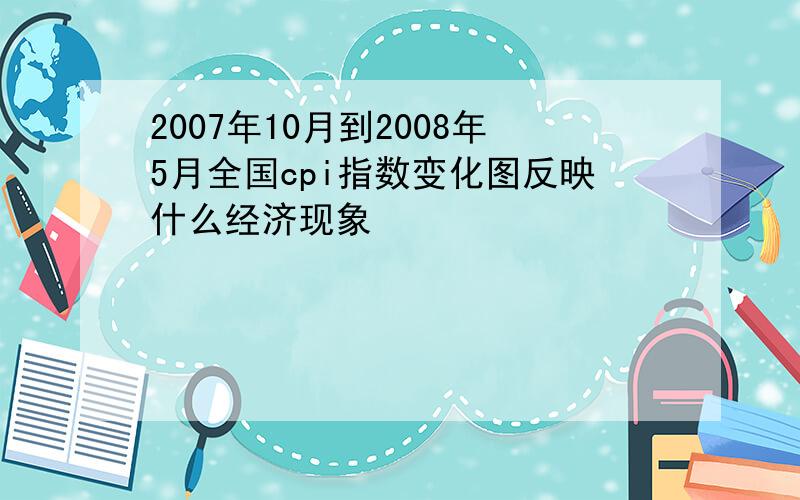 2007年10月到2008年5月全国cpi指数变化图反映什么经济现象