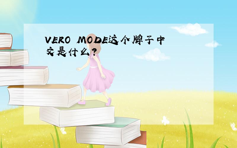 VERO MODE这个牌子中文是什么?