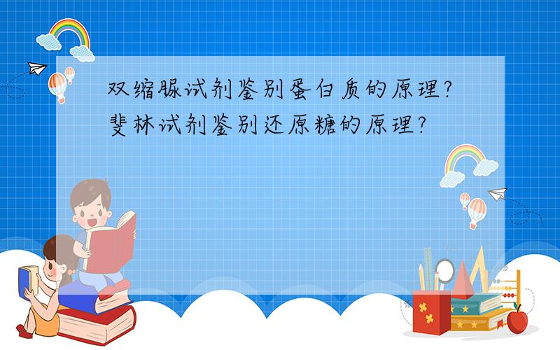 双缩脲试剂鉴别蛋白质的原理?斐林试剂鉴别还原糖的原理?