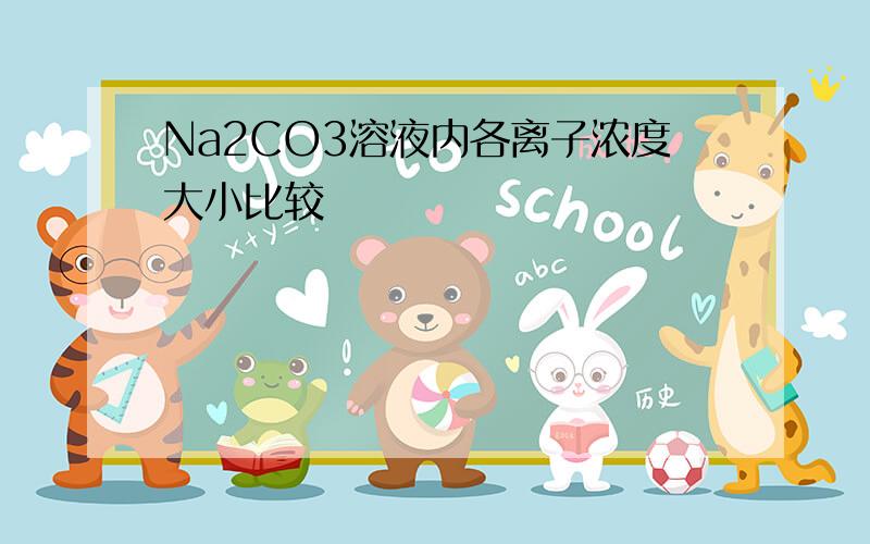 Na2CO3溶液内各离子浓度大小比较