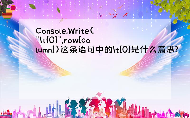 Console.Write(