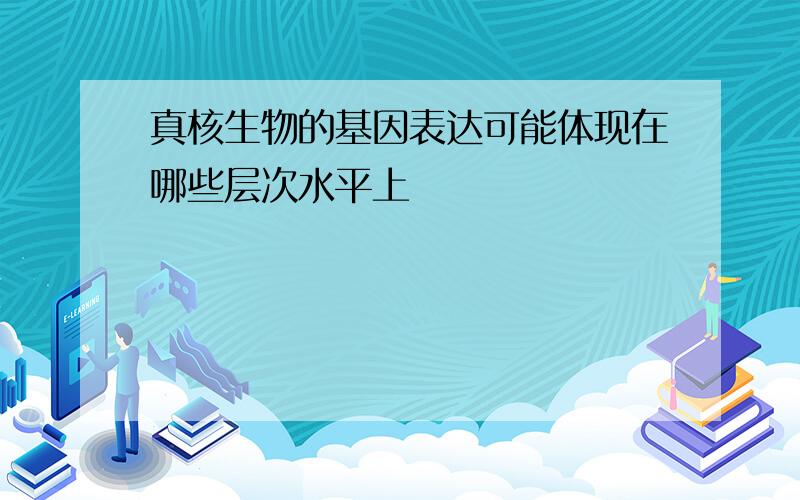 真核生物的基因表达可能体现在哪些层次水平上