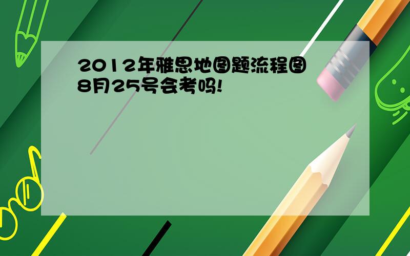 2012年雅思地图题流程图 8月25号会考吗!