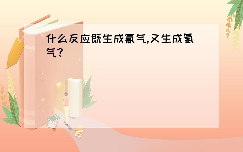 什么反应既生成氯气,又生成氢气?