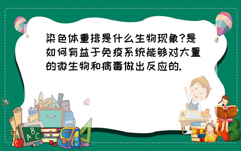 染色体重排是什么生物现象?是如何有益于免疫系统能够对大量的微生物和病毒做出反应的.