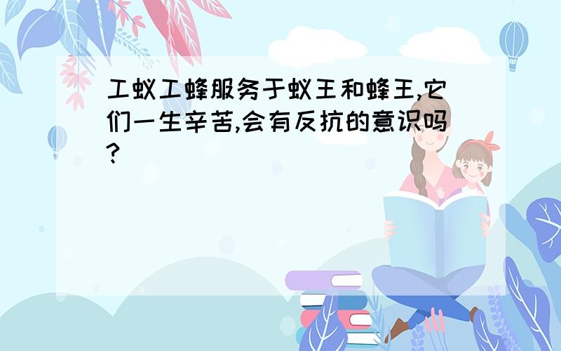 工蚁工蜂服务于蚁王和蜂王,它们一生辛苦,会有反抗的意识吗?