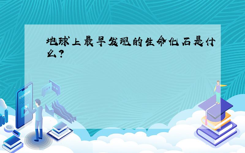 地球上最早发现的生命化石是什么?