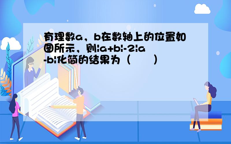 有理数a，b在数轴上的位置如图所示，则|a+b|-2|a-b|化简的结果为（　　）