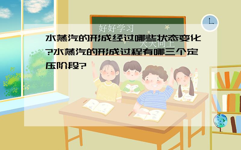 水蒸汽的形成经过哪些状态变化?水蒸汽的形成过程有哪三个定压阶段?