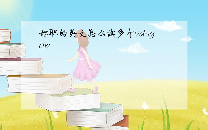 称职的英文怎么读多个vdsgdb