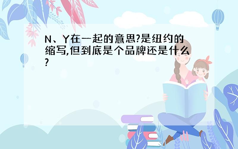 N、Y在一起的意思?是纽约的缩写,但到底是个品牌还是什么?