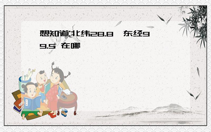 想知道:北纬28.8,东经99.5 在哪