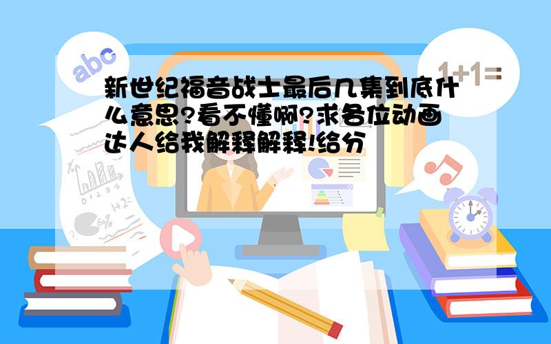 新世纪福音战士最后几集到底什么意思?看不懂啊?求各位动画达人给我解释解释!给分