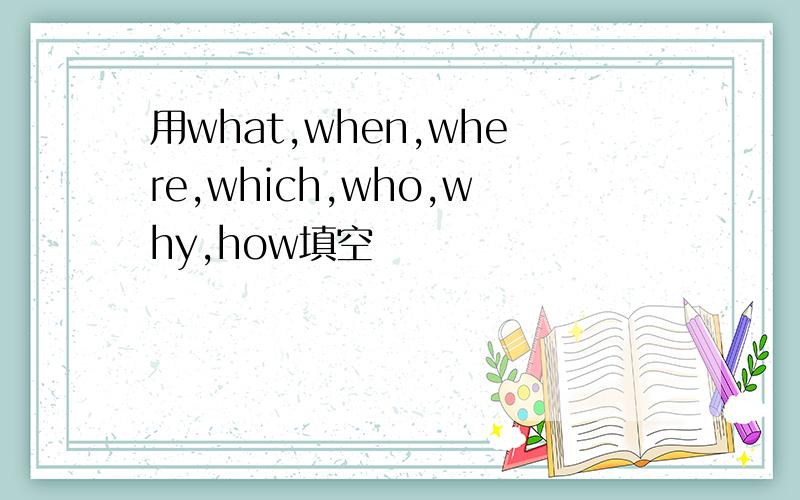 用what,when,where,which,who,why,how填空