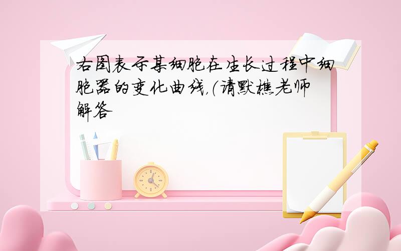 右图表示某细胞在生长过程中细胞器的变化曲线，（请默樵老师解答