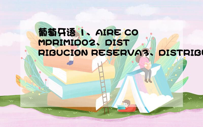 葡萄牙语 1、AIRE COMPRIMIDO2、DISTRIBUCION RESERVA3、DISTRIBUCION V