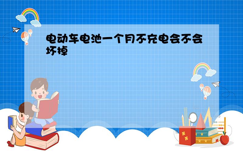 电动车电池一个月不充电会不会坏掉