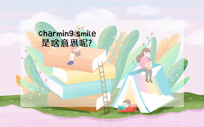 charming smile 是啥意思呢?