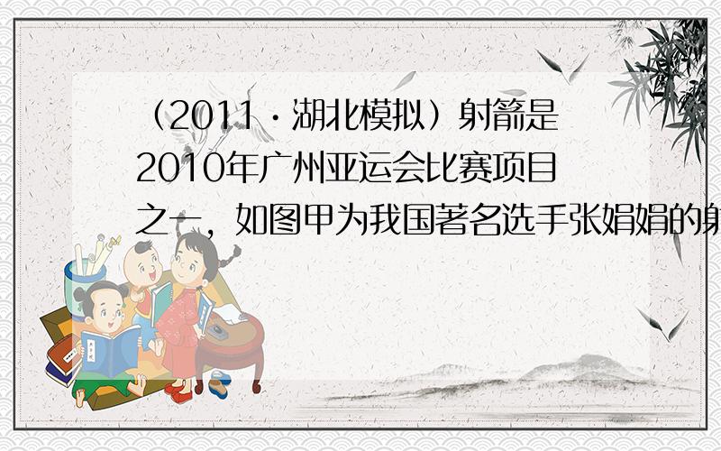 （2011•湖北模拟）射箭是2010年广州亚运会比赛项目之一，如图甲为我国著名选手张娟娟的射箭场景．已知弓的顶部跨度为l