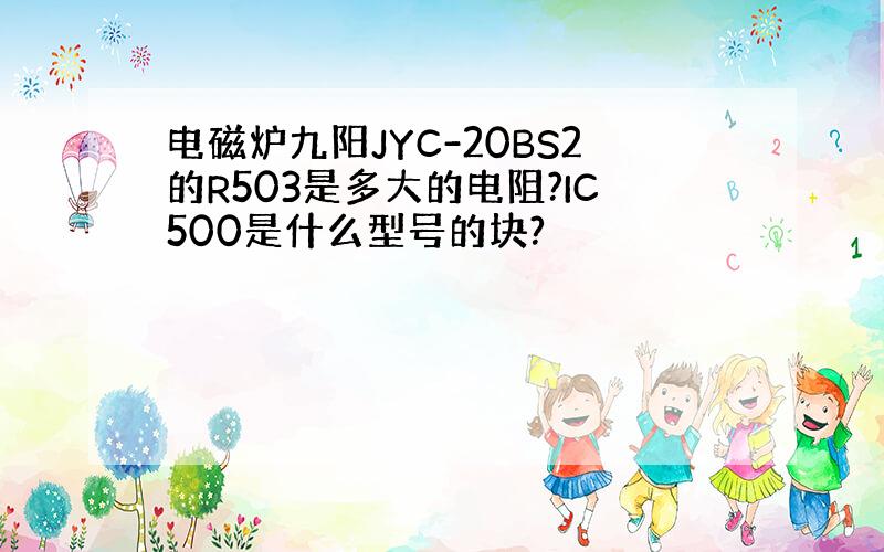 电磁炉九阳JYC-20BS2的R503是多大的电阻?IC500是什么型号的块?