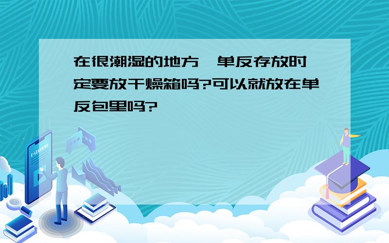 在很潮湿的地方,单反存放时一定要放干燥箱吗?可以就放在单反包里吗?