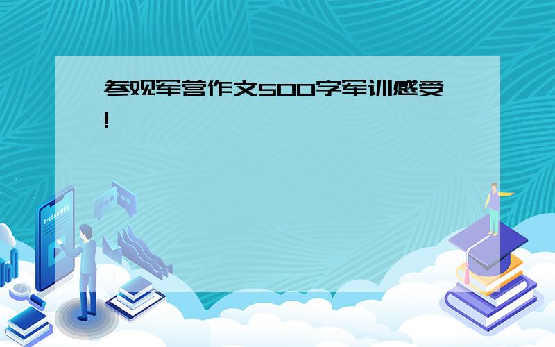 参观军营作文500字军训感受!