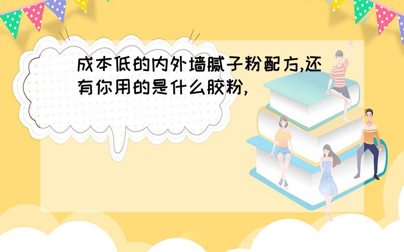 成本低的内外墙腻子粉配方,还有你用的是什么胶粉,