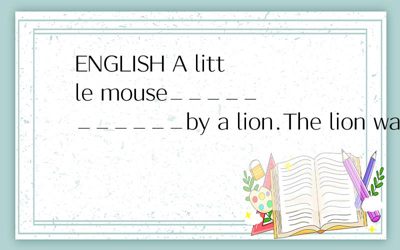 ENGLISH A little mouse_____ ______by a lion.The lion wanted