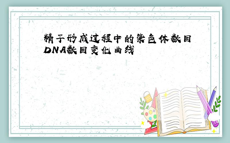 精子形成过程中的染色体数目 DNA数目变化曲线