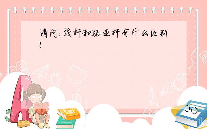 请问：筏杆和路亚杆有什么区别?