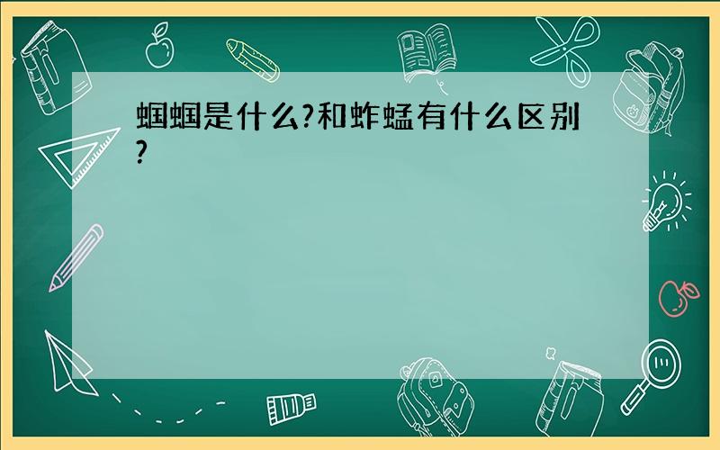 蝈蝈是什么?和蚱蜢有什么区别?