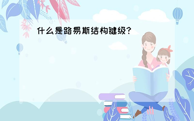 什么是路易斯结构键级?