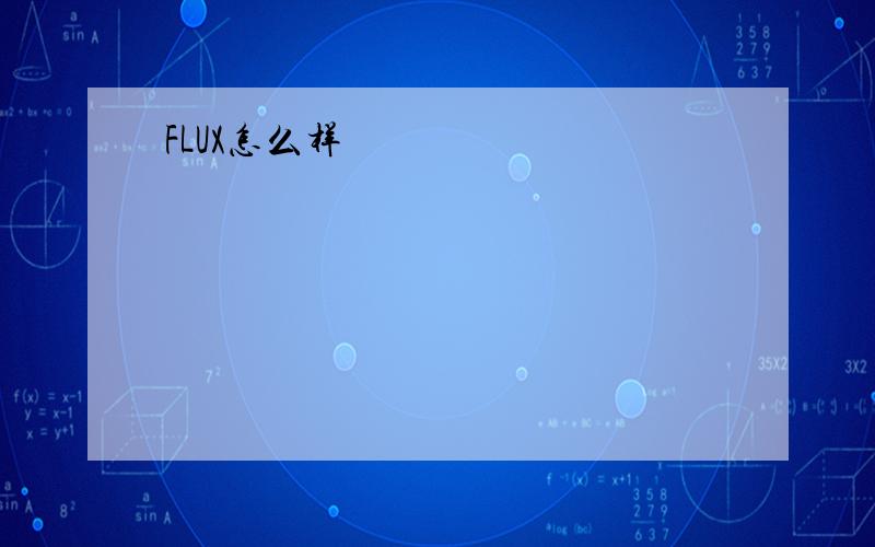 FLUX怎么样