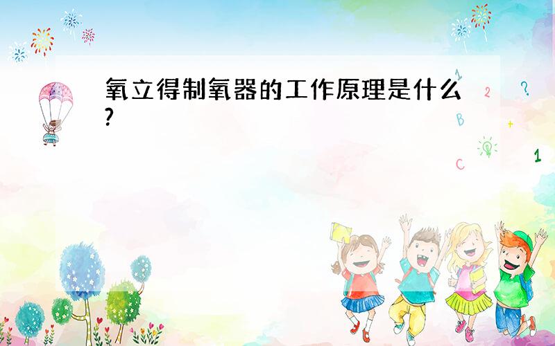 氧立得制氧器的工作原理是什么?