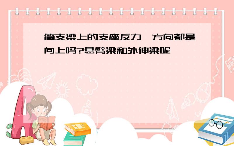 简支梁上的支座反力,方向都是向上吗?悬臂梁和外伸梁呢