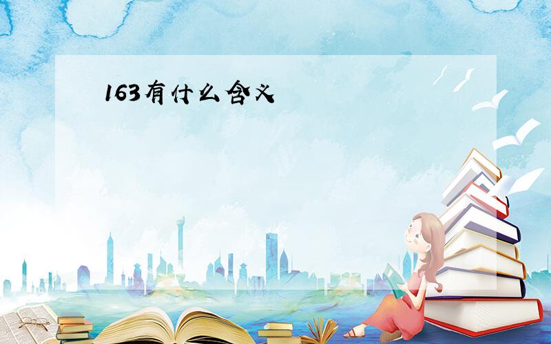 163有什么含义