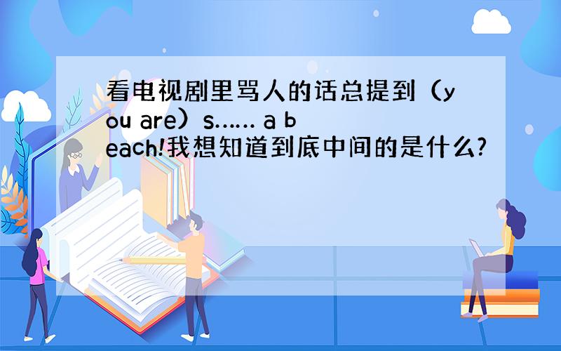 看电视剧里骂人的话总提到（you are）s…… a beach!我想知道到底中间的是什么?