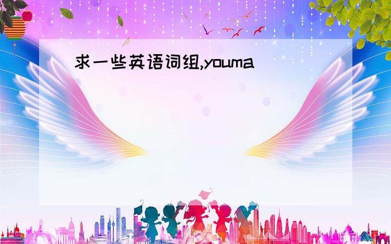 求一些英语词组,youma