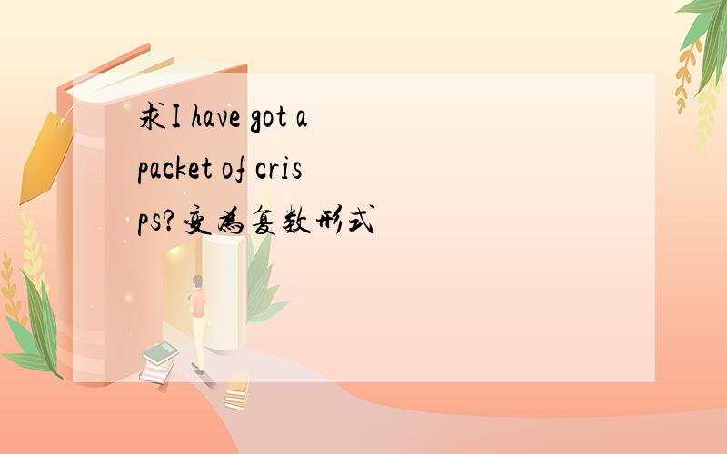 求I have got a packet of crisps?变为复数形式