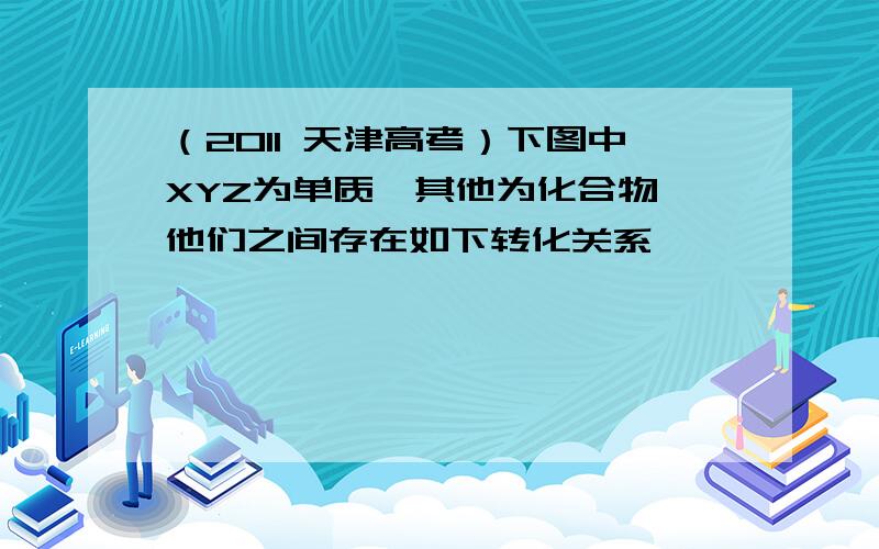 （2011 天津高考）下图中XYZ为单质,其他为化合物,他们之间存在如下转化关系