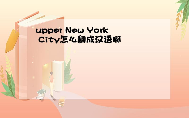 upper New York City怎么翻成汉语啊