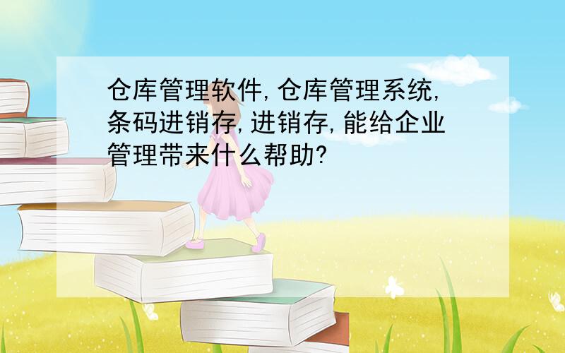 仓库管理软件,仓库管理系统,条码进销存,进销存,能给企业管理带来什么帮助?