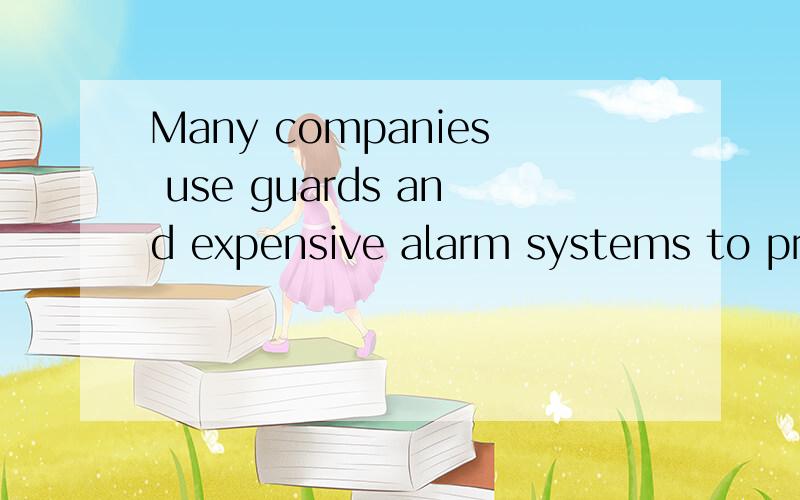 Many companies use guards and expensive alarm systems to pro