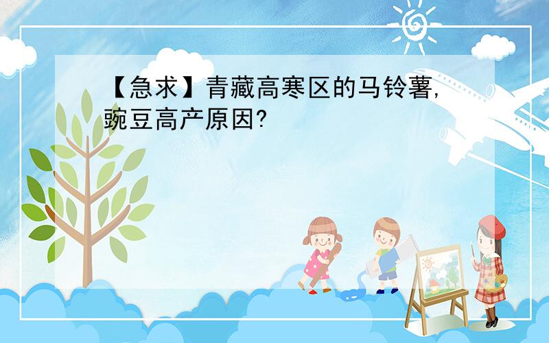 【急求】青藏高寒区的马铃薯,豌豆高产原因?