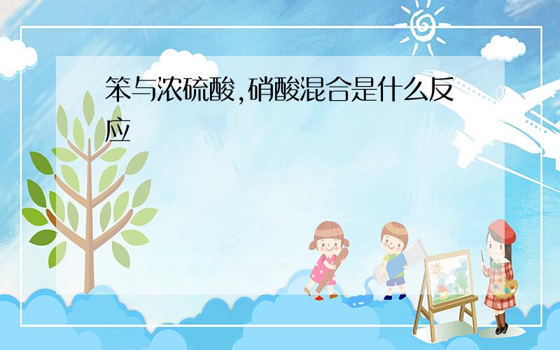 笨与浓硫酸,硝酸混合是什么反应