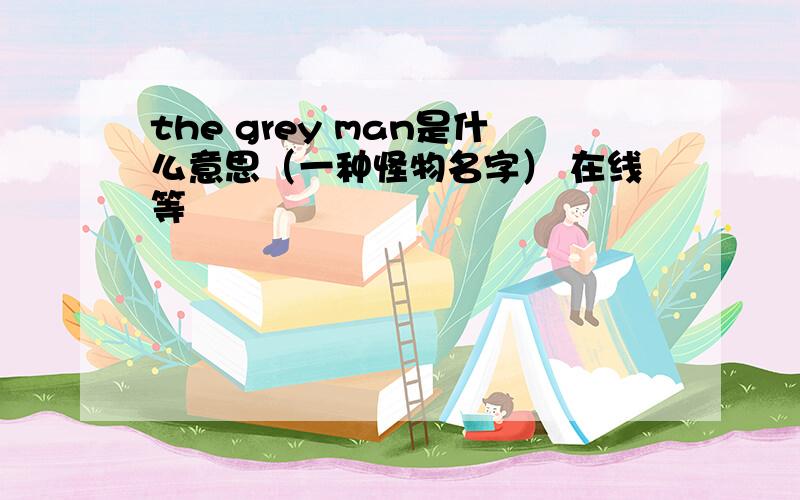 the grey man是什么意思（一种怪物名字） 在线等