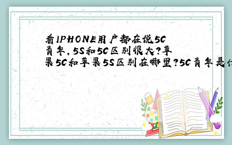 看IPHONE用户都在说5C青年,5S和5C区别很大?苹果5C和苹果5S区别在哪里?5C青年是什么?