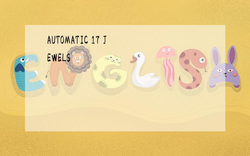 AUTOMATIC 17 JEWELS