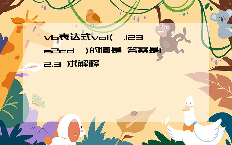 vb表达式val(