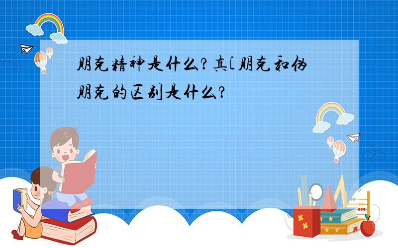 朋克精神是什么?真[朋克和伪朋克的区别是什么?